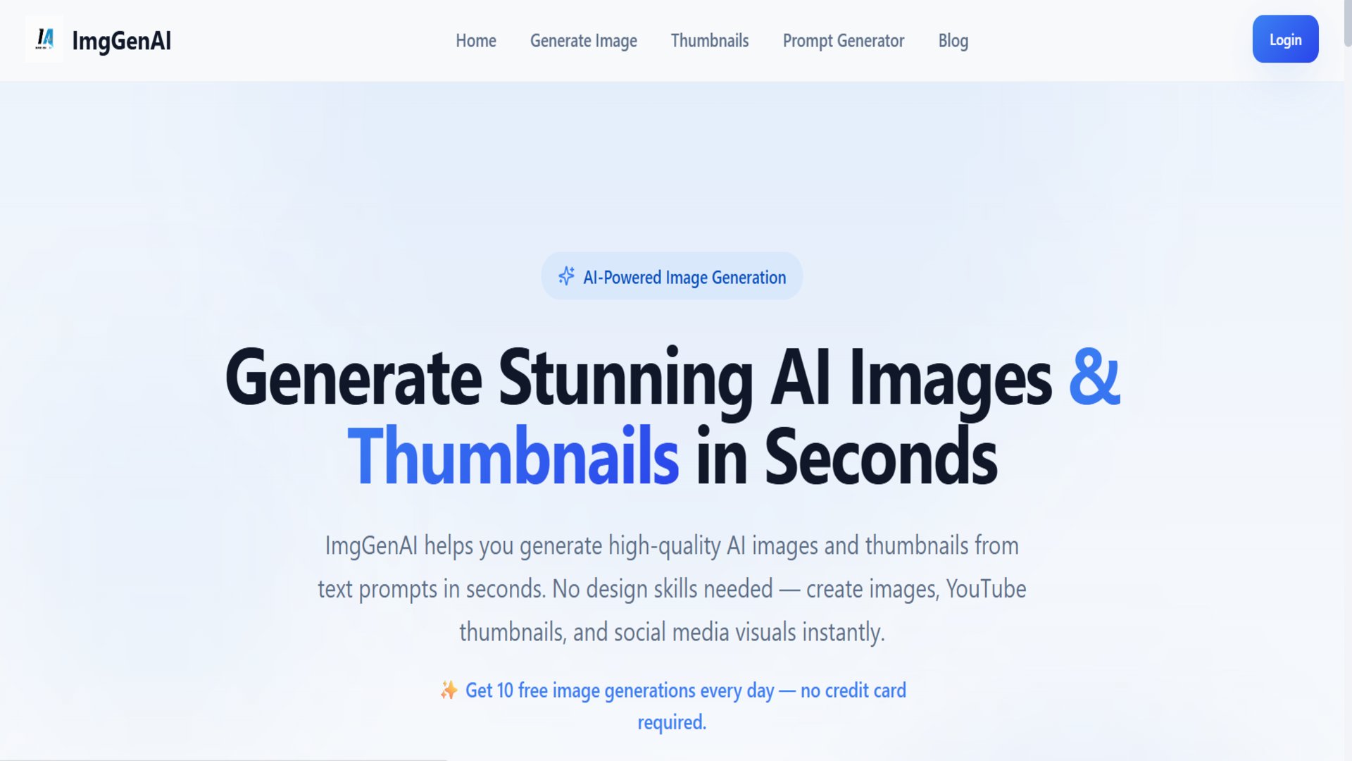 ImgGen AI – AI Image Generation Platform