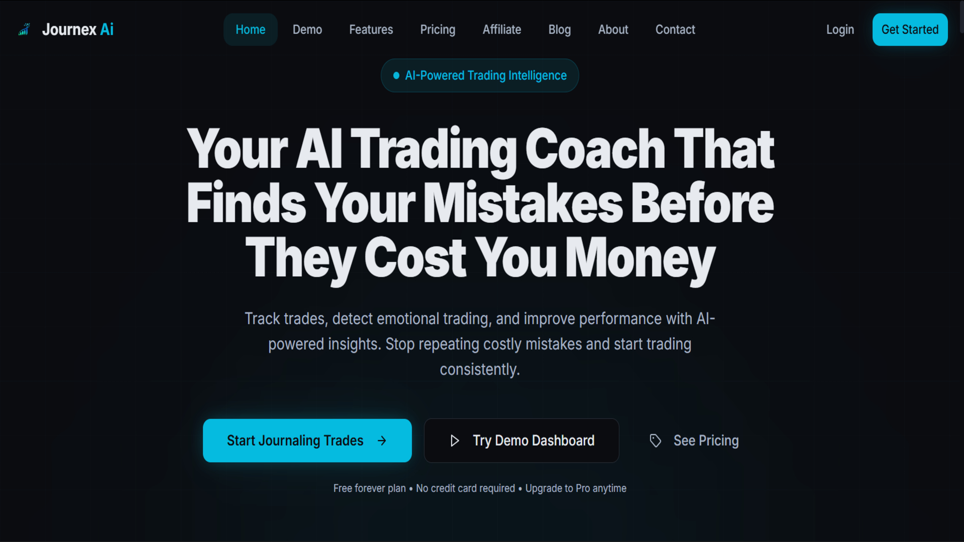 Journex AI – AI Trading Journal & Performance Coaching Platform